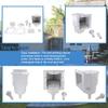 Above-Ground Pool Skimmer Kit SP1091LX Replacement with Front Plate, Weir and Basket, White view 3