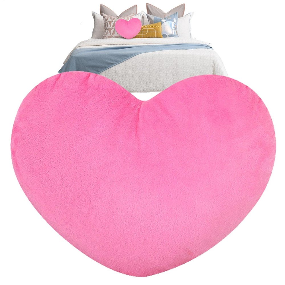 Heart-Shaped Throw Pillow