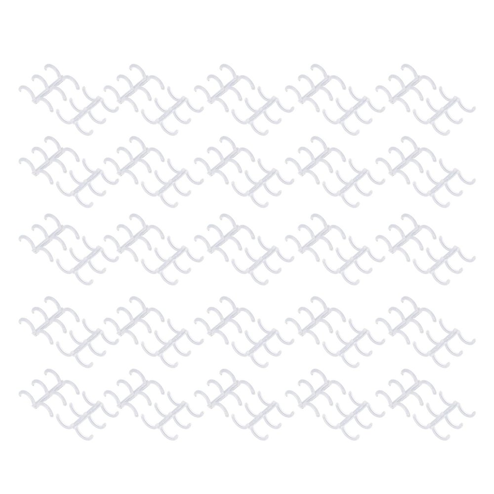 SEAFRONT 50-Pack 16 mm Comb Binding Spines, 3-Ring, PP Binding Spines for Reports, Presentations, Documents, Photo Albums, Transparent