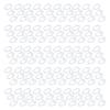 SEAFRONT 50-Pack 16 mm Comb Binding Spines, 3-Ring, PP Binding Spines for Reports, Presentations, Documents, Photo Albums, Transparent view 2