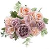 Rackumic Artificial Silk Flower Bouquet with Rose, Peony, Hydrangea view 1