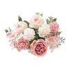 Rackumic Artificial Silk Flower Bouquet with Rose, Peony, Hydrangea view 4