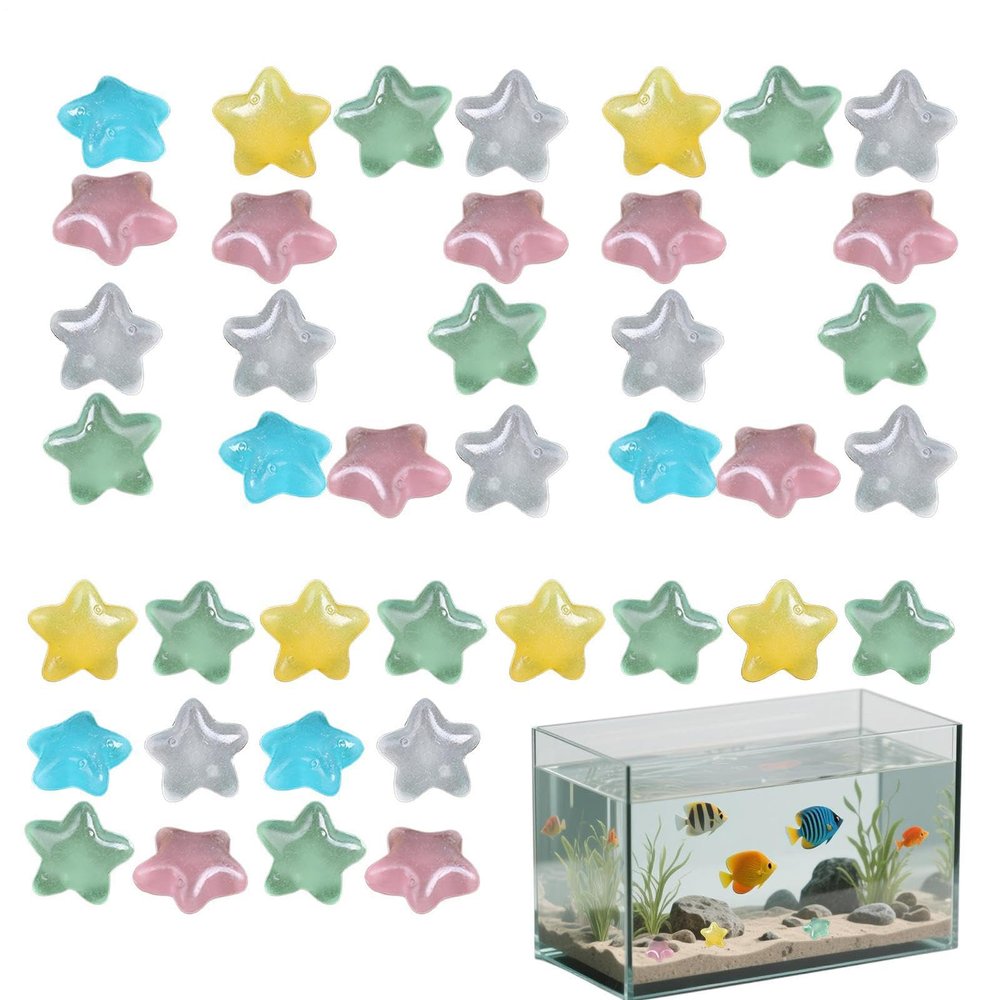 Decorative Garden Stones, 100 Pieces, Weather-Resistant, Glow-in-the-Dark