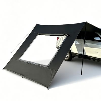 JUZELY Car Awning for BMW X1 sDrive18i and X1 xDrive25i, Waterproof Sun Shade with Poles, UV-Protection Tarp, A-Black