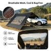 JUZELY Car Awning for BMW X1 sDrive18i and X1 xDrive25i, Waterproof Sun Shade with Poles, UV-Protection Tarp, A-Black view 4
