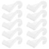 KHBUAB Closet Rod Holders, White Plastic, 10-Pack view 1