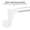 KHBUAB Closet Rod Holders, White Plastic, 10-Pack view 3