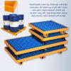 Leak-Proof Spill Containment Tray with Drain, 65 x 65 x 15 cm view 3