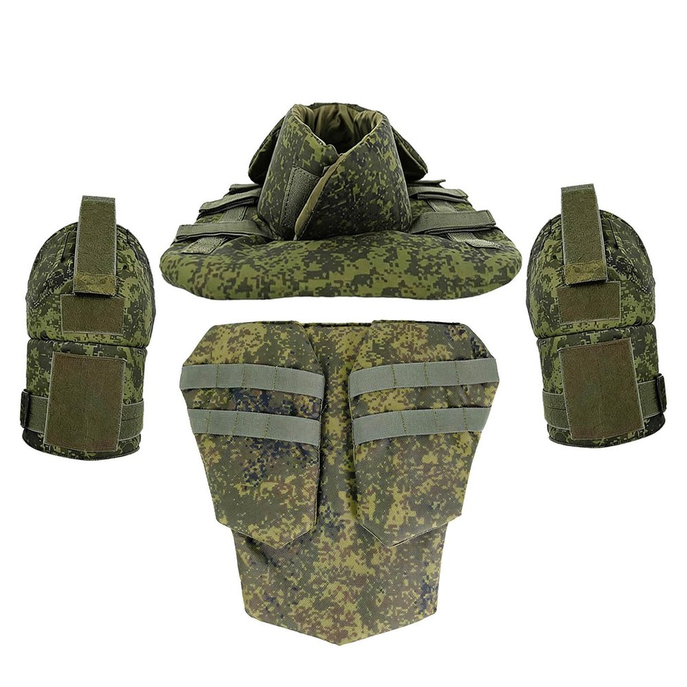 Russian Special Forces 3-in-1 Protective Set for Neck, Shoulders, and Groin, One Size