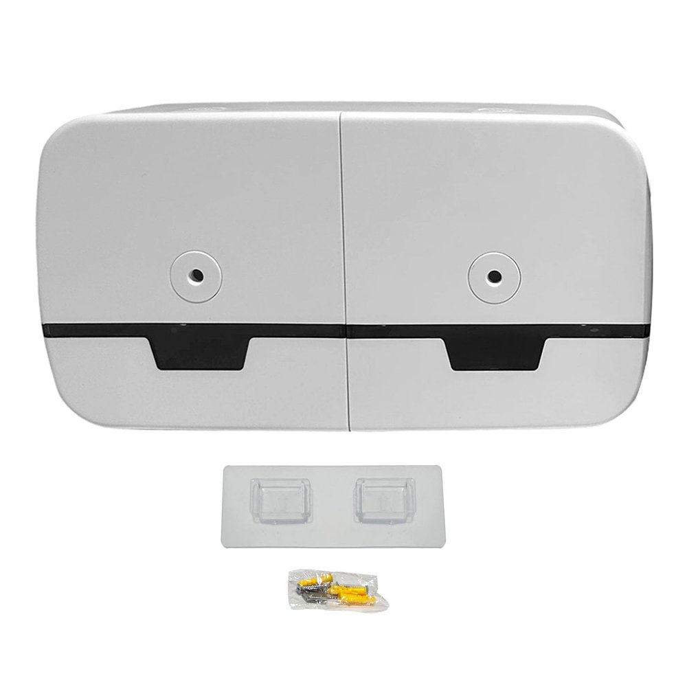 Tissting Double-Roll Paper Towel Dispenser with Viewing Window