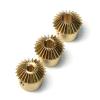 WEKONUMEX Bevel Gear, Straight Bevel Gear, Module 1, 20 Teeth, 90°, 45, Steel/Copper (8 mm, 1M20T, Steel) view 2