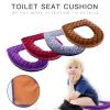 Non-Slip Toilet Seat Covers, 2-Pack, Soft Plush, Washable, 37 × 44 cm, Purple view 4