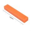 Nylon Vise Jaw Pads with Magnets, Grooved Profile, Orange, 1 Pair (6-Inch) view 2