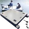 Generic Inflatable Fishing Dock, 200 kg Capacity, 30 cm Thick PVC Pontoon with Motor Mount, Non-Slip EVA Deck for Lake Camping & Water Sports, Quick-Setup Portable Platform view 1