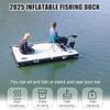 Generic Inflatable Fishing Dock, 200 kg Capacity, 30 cm Thick PVC Pontoon with Motor Mount, Non-Slip EVA Deck for Lake Camping & Water Sports, Quick-Setup Portable Platform view 2