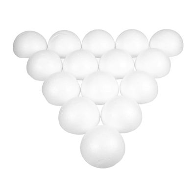 FELTECHELECTR 20 White Foam Half-Balls for Floral Arrangements and Decor