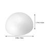 FELTECHELECTR 20 White Foam Half-Balls for Floral Arrangements and Decor view 2