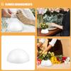 FELTECHELECTR 20 White Foam Half-Balls for Floral Arrangements and Decor view 3