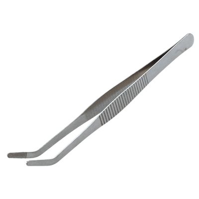 KikoSpark Chinese Tea Tongs Kongfu Dao Silver Metal, 19.1 cm