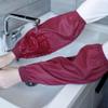 Risveglio PU Elastic Oversleeves, Wrist to Elbow, Lab-Resistant Protective Sleeves for Kitchen Workshop Hospital 38x18cm, Purple view 2