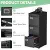 Kalbs 4-Drawer Filing Cabinet, Space-Saving Tall Metal Storage Unit view 4