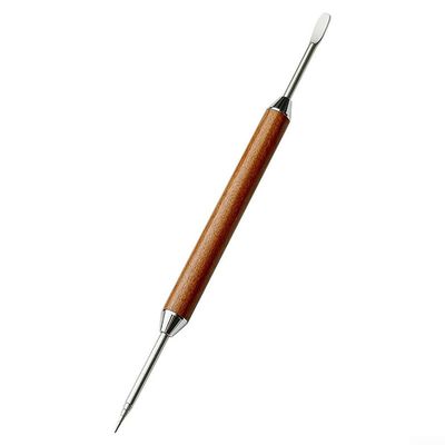 Stainless Steel Coffee Art Pen with Wooden Handle