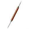 Stainless Steel Coffee Art Pen with Wooden Handle view 1