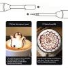 Stainless Steel Coffee Art Pen with Wooden Handle view 3