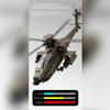 C170 AH-64D RC Helicopter, 1:48 Scale, One-Button Reverse Flight, 6-Channel Flybarless Brushless Helicopter with Optical Flow and TOF Altitude Hold, Dark Gray / 4 Batteries view 3
