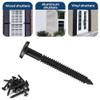 60-Piece 3 in. Vinyl Shutter Holdbacks, Heavy-Duty Locks with Double-Bar Grip for Masonry and Wood view 3