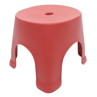 MAGICLULU Pink Non-Slip Plastic Step Stool with Anti-Slip Pads, PP Bathroom Stool