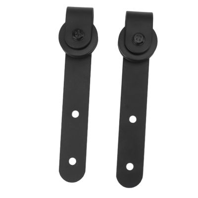 GLOGLOW Cabinet Door Sliding Roller Kit, Steel Hardware with Hanging Rail and Pulley, Smooth and Quiet Movement, Barn Door Style