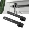 GLOGLOW Cabinet Door Sliding Roller Kit, Steel Hardware with Hanging Rail and Pulley, Smooth and Quiet Movement, Barn Door Style view 2