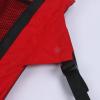KQFCAZRE Folding Kayak Seat Cushion with Backrest, Mesh Pocket and Adjustable Straps, EVA Padding, Red view 3