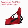 KQFCAZRE Folding Kayak Seat Cushion with Backrest, Mesh Pocket and Adjustable Straps, EVA Padding, Red view 4