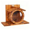 Racocou Large Wooden Squirrel Feeder with Flip-Top Lid view 1