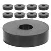 Toyvian 8-Piece Rubber Isolators for Air Conditioners and Machines, Round Black Rubber Discs view 1