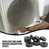 Toyvian 8-Piece Rubber Isolators for Air Conditioners and Machines, Round Black Rubber Discs view 3