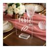 4 x 6-Inch Wedding Table Number Signs with Printed Base, 10 Pieces view 1