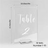 4 x 6-Inch Wedding Table Number Signs with Printed Base, 10 Pieces view 2