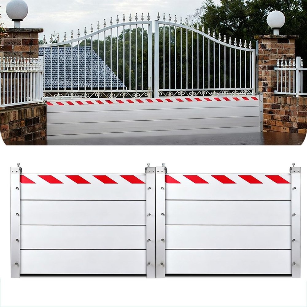 Aluminum Flood Barrier for Doors, L 295 x H 80 cm