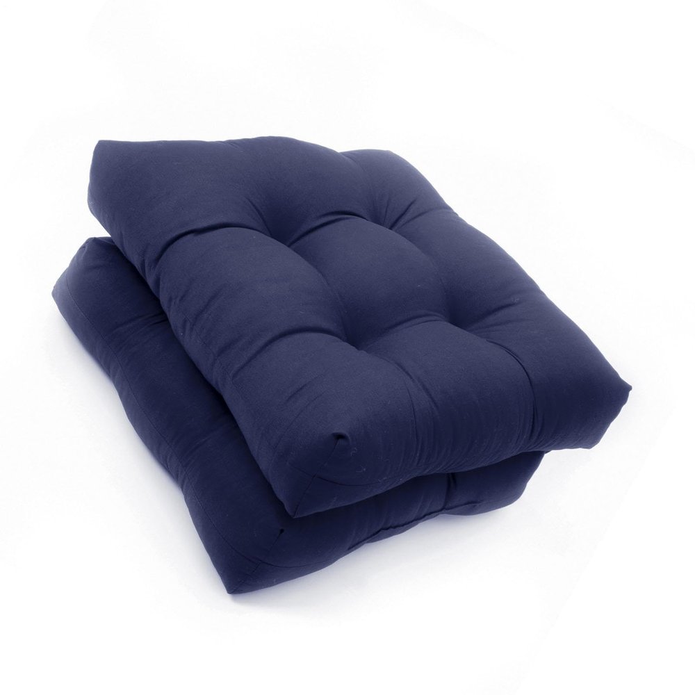 Generic 2-Pack Outdoor Chair Cushions | Patio Furniture Cushions with Two Ties