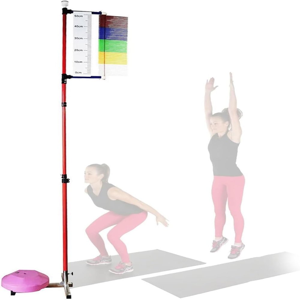 ERSINIAN Adjustable Vertical Jump Tester, 1.2–3.5 m Metal Vertical Jump Trainer