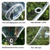MSHGSKU Premium Transparent PVC Outdoor Curtains with Zippers for Pergola, Patio, Gazebo, and Veranda, Customizable Clear Tarp Sidewalls, 6 x 4 m (19.68 x 13.12 ft) view 2