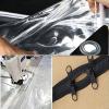 MSHGSKU Premium Transparent PVC Outdoor Curtains with Zippers for Pergola, Patio, Gazebo, and Veranda, Customizable Clear Tarp Sidewalls, 6 x 4 m (19.68 x 13.12 ft) view 4