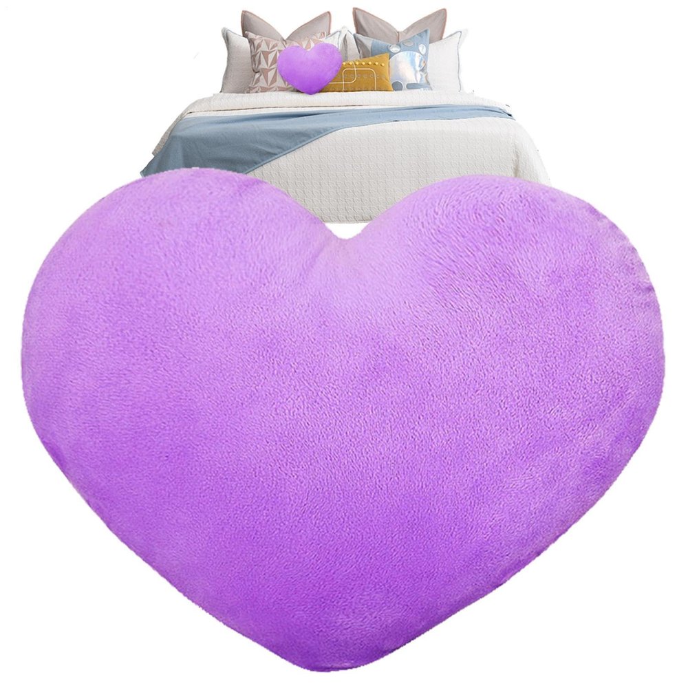 Heart-Shaped Plush Pillow