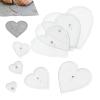 8-Piece Heart-Shaped Acrylic Quilting Template view 1