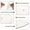 8-Piece Heart-Shaped Acrylic Quilting Template view 2