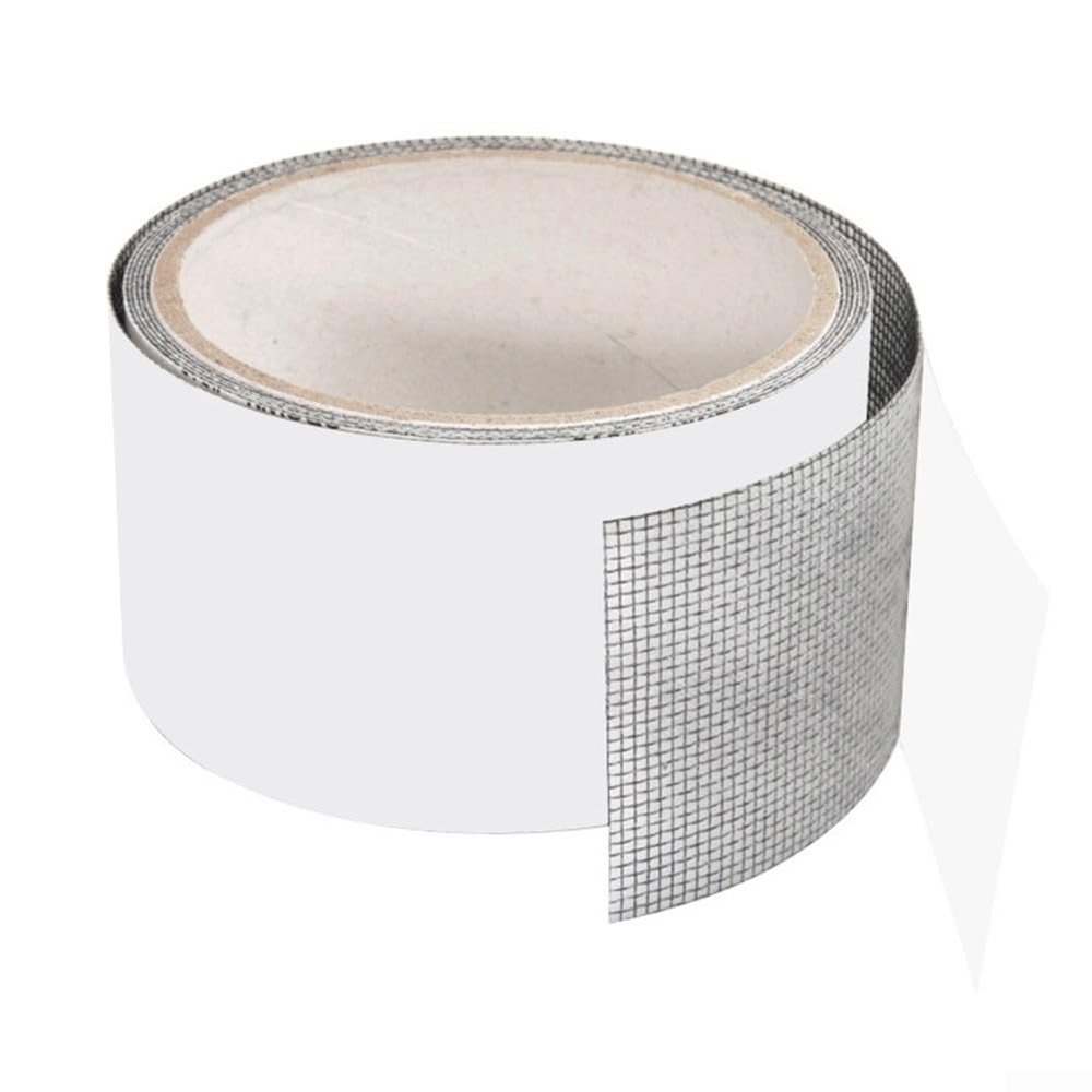 CTS Fiberglass Screen Repair Mesh Tape Roll, 2 m, Black