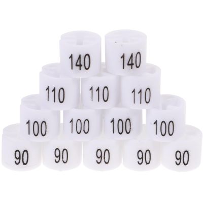 Size Labels for Plastic Clothes Hangers, 100 Pieces, Sizes 80–170